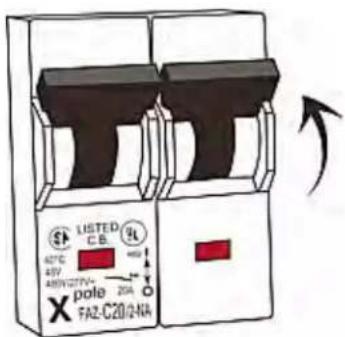 Raritan Dominion PX2-5701 - ▶ To reset the handle-type breakers: - 2