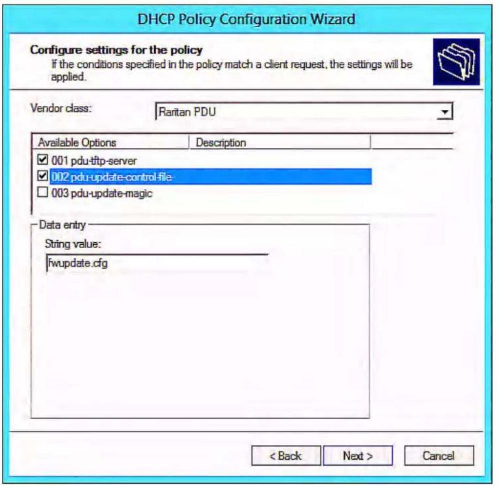 Raritan Dominion PX2-1594V - ▶ Required Windows IPv4 settings in DHCP: - 12
