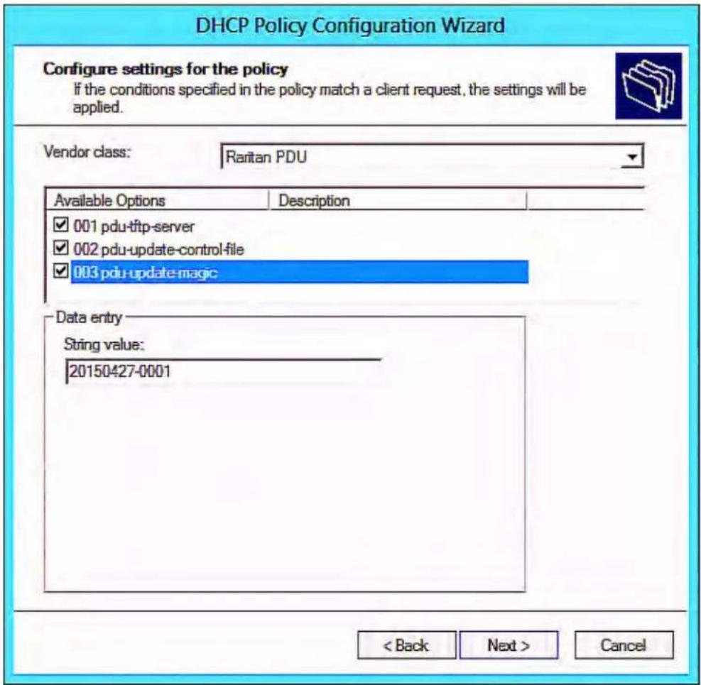 Raritan Dominion PX2-1594V - ▶ Required Windows IPv4 settings in DHCP: - 13