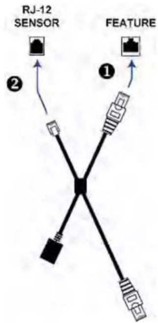 Raritan Dominion PX2-1594V - To connect composite asset sensors via an X cable: - 1