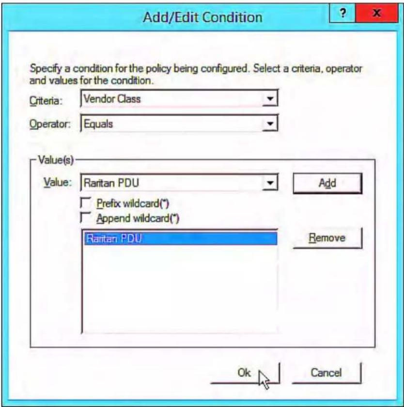 Raritan Dominion PX2-1594V - ▶ Required Windows IPv4 settings in DHCP: - 9