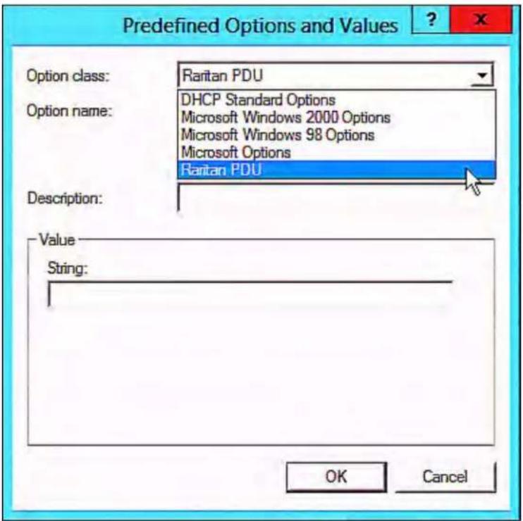 Raritan Dominion PX3-5176R - ▶ Required Windows IPv4 settings in DHCP: - 4