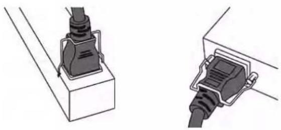 Raritan Dominion PX3-5176R - To install and use a cable retention clip on the inlet: - 2