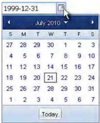 Raritan Dominion PX2-5730 - How to Use the Calendar - 1