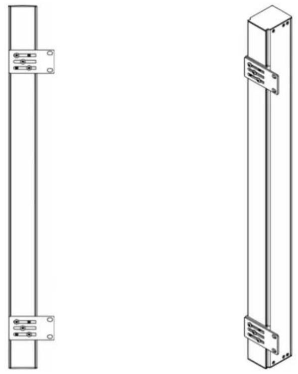 Raritan Dominion PX2-5535V - Mounting Zero U Models Using Claw-Foot Brackets - 1