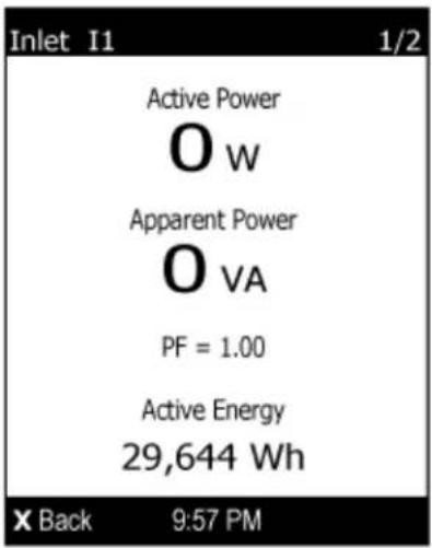 Raritan Dominion PX3-5434V - To show the inlet information: - 1