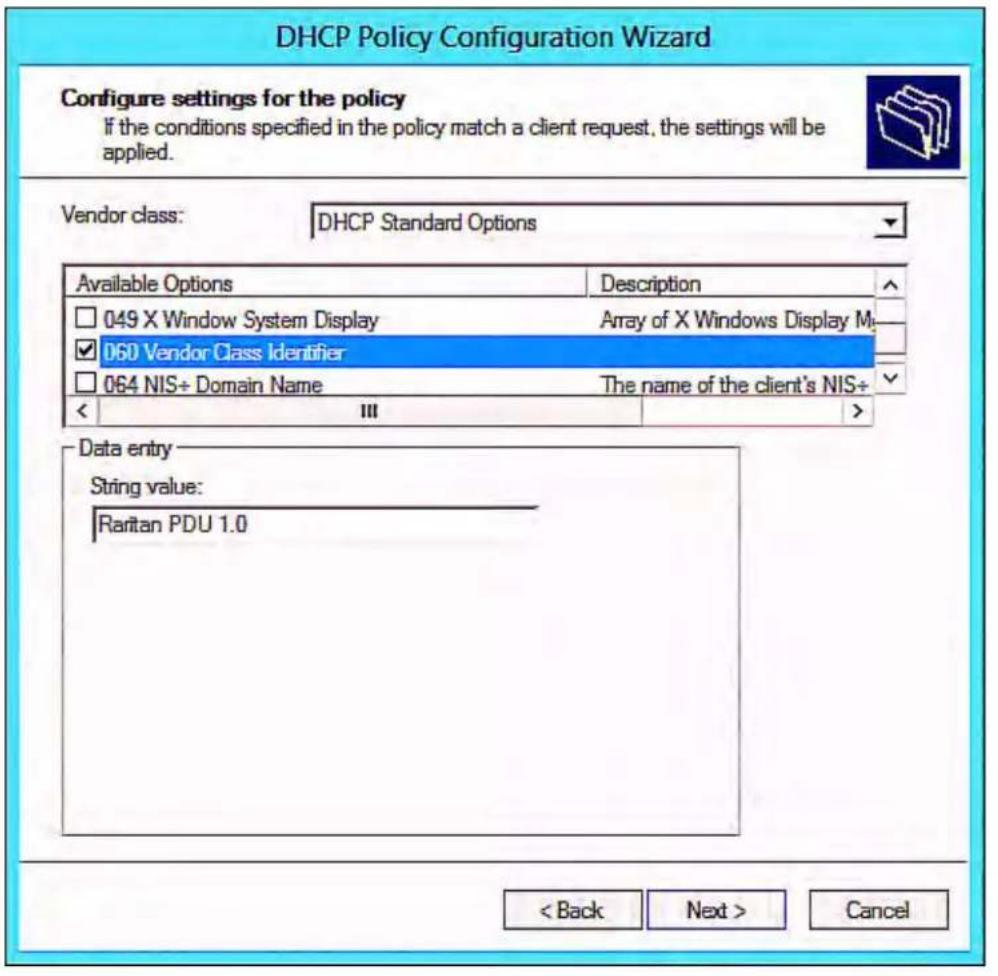 Raritan Dominion PX3-5434V - ▶ Required Windows IPv4 settings in DHCP: - 10