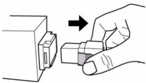 Raritan Dominion PX3-5434V - To disconnect a line cord with locking clips: - 1