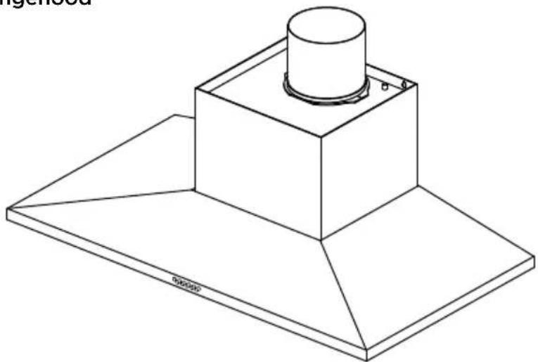 HAIER HC60PLX4 - ③ Attach the ducting adapter to the rangehood - 1