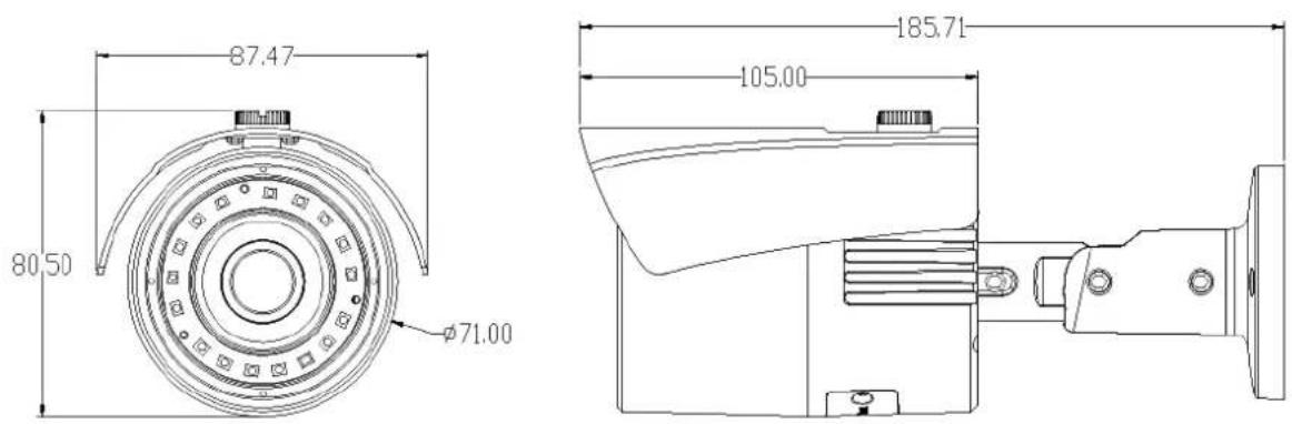 EverFocus EDN288ME - Dimensions - 6