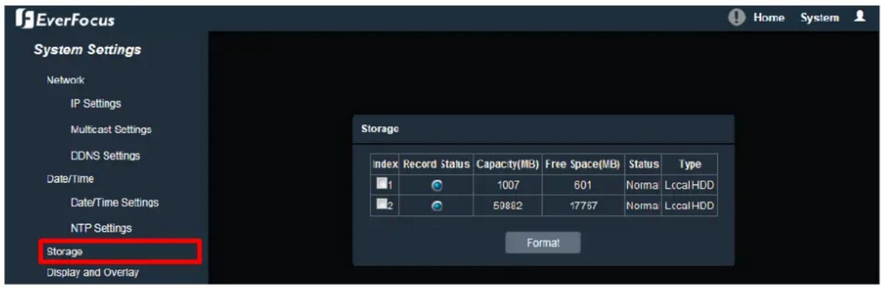 EverFocus EBN368E - Storage - 1