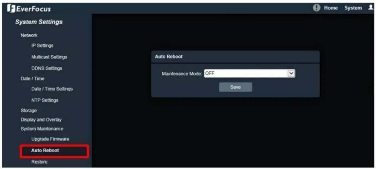EverFocus EBN368E - Auto Reboot - 1