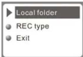 Local folder REC type Exit
