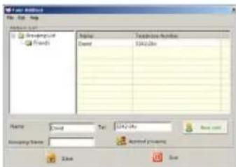 File Edit Help Database List Database List Name: Type: Log100% Name: Company Name: Approved processing Save... Save