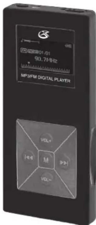 GPX MW6337DT - MP3 Player MW6337DT INSTRUCTION MANUAL - 1