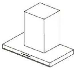 Simple line drawing of a 3D block resting on a flat base (no text or symbols)
