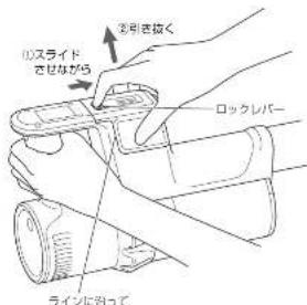 HAIER JC-BSC3A - ■ バッテリーの取り外しかた - 1