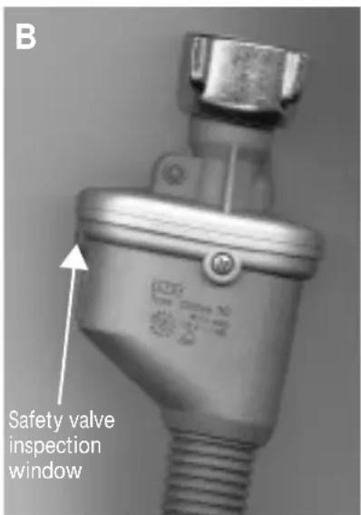 BAUKNECHT WA Eco 8760 BK - Cleaning the mesh filter in the water supply hose(s) - 2