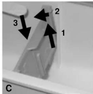 BAUKNECHT WAE 9012 BK - How to position the separator in the main wash chamber for powder or liquid detergent - 3