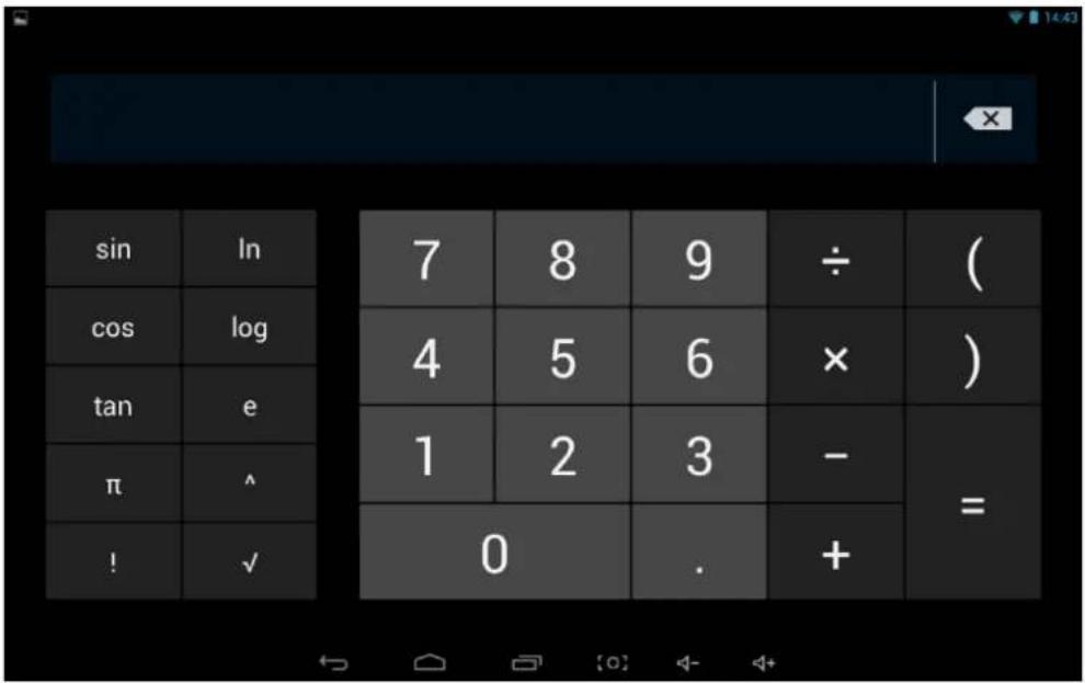 sin cos tan π ! ln log e ^ √ 7 4 1 0 8 5 2 8 6 3 . 9 ÷ × - +