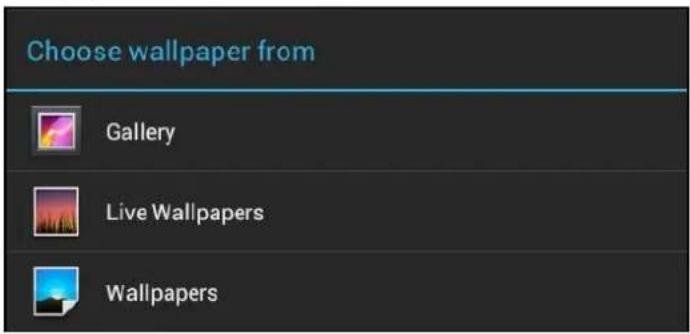 Choose wallpaper from Gallery Live Wallpapers Wallpapers