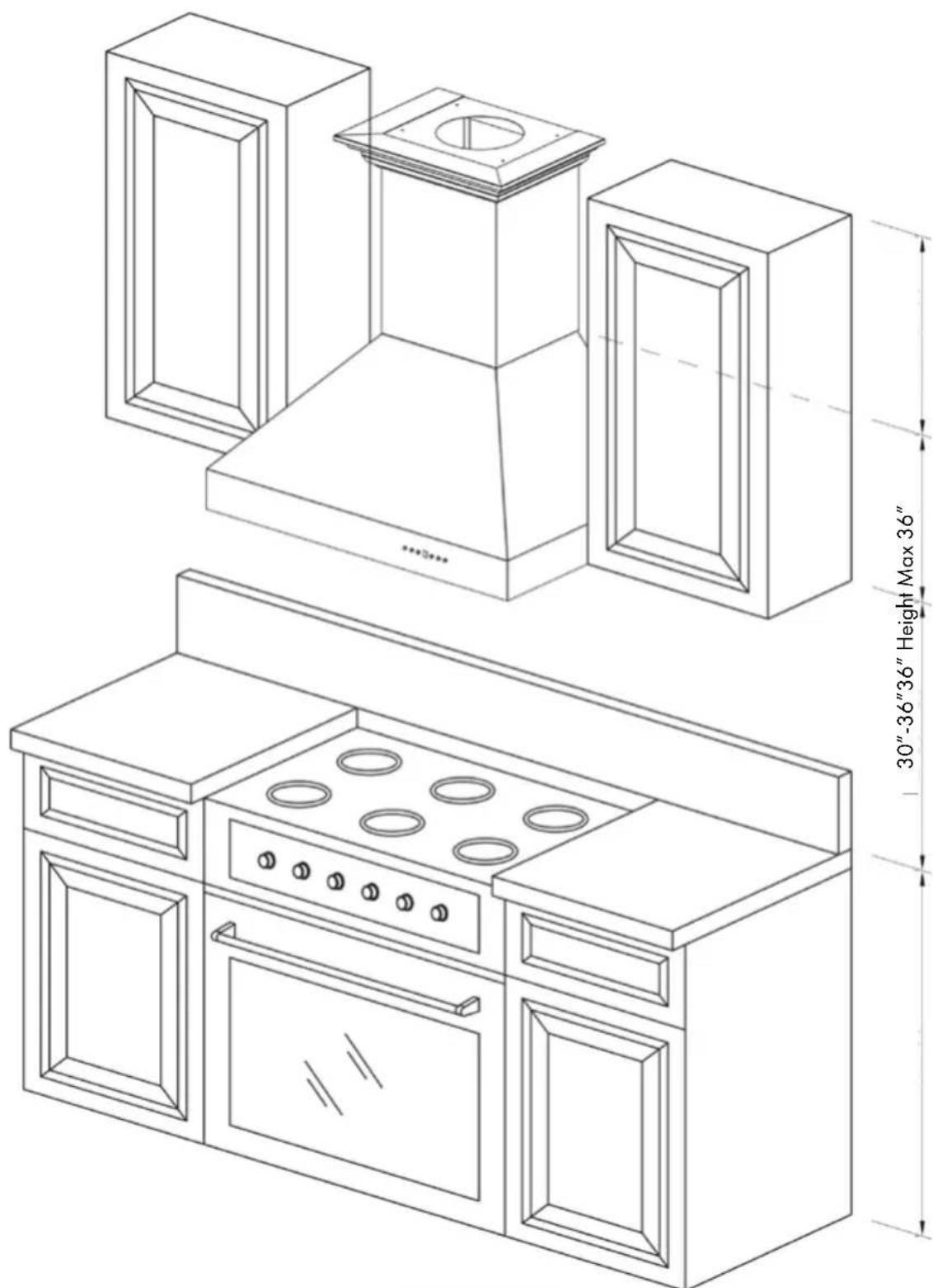 ZLine DuraSnow RTS-48 - DESIGNER WALL HOOD INSTALLATION - 1