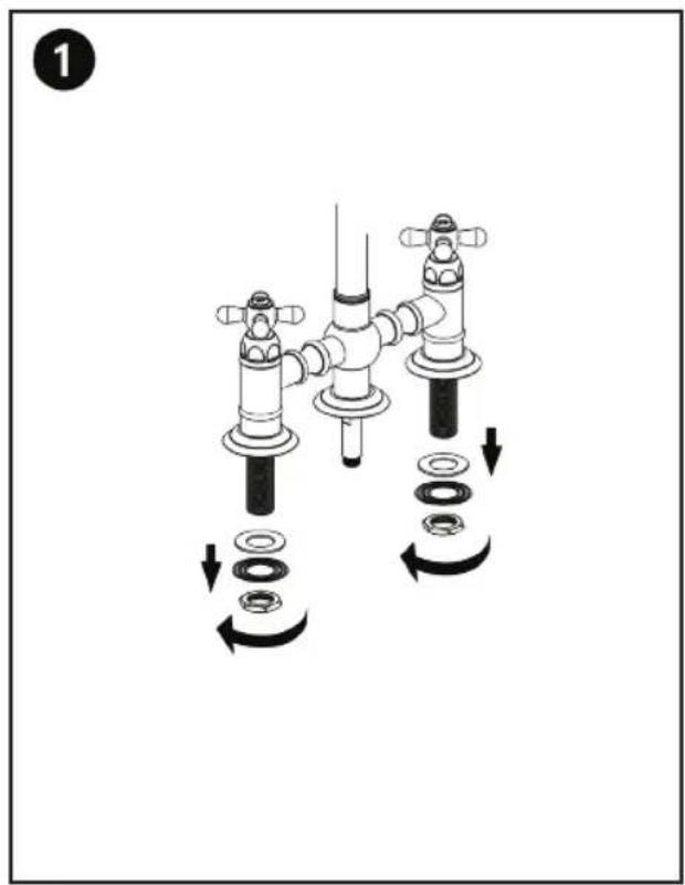 ZLine Sierra SRA-KF-PG - DOUBLE HANDLE FAUCETS - 1
