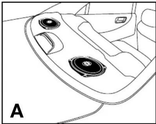 PowerBass AutoSound S-650T - EXAMPLES OF MOUNTING - 1