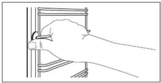 ELECTROLUX OPEB2320V - Як зняти: Опори поличок - 1