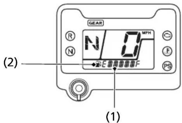 Honda FourTrax Rancher TRX420FA5 (2019) - Fuel Gauge - 1