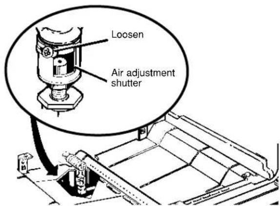 RCA LGB116BPAAD - ADJUST BROIL AND OVEN BURNER AIR ADJUSTMENT SHUTTERS ON MODELS WITH A STORAGE DRAWER, IF NECESSARY (See Step 9 - 2