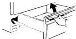 RCA LGB116BPAAD - To remove the storage drawer: - 1
