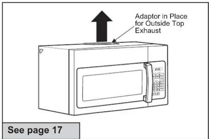 HOTPOINT RVM5160DHCC - B OUTSIDE TOP EXHAUST (VERTICAL DUCT) - 1