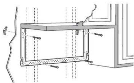 HOTPOINT RVM5160DHCC - ATTACH THE MOUNTING PLATE TO THE WALL - 1