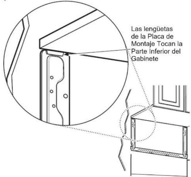 HOTPOINT RVM5160DHCC - C DETERMINACIÓN DE LA PLACA DE MONTAJE DEBAJO DE SU GABINETE - 1