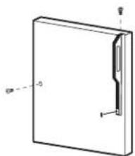 HOTPOINT HTH16BBSLCC - Reinstall the fresh food door handle - 1