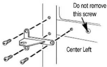 RCA MTX21EABWW - Transfer Center Hinge Bracket to the Left - 2