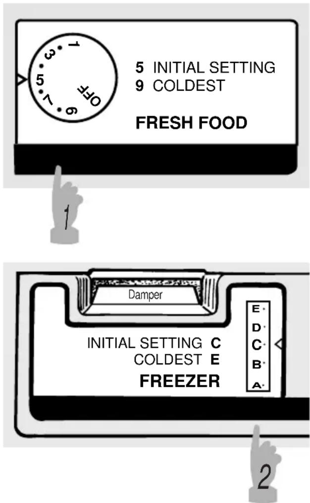 RCA MTX21EABWW - About the controls on the refrigerator. - 1