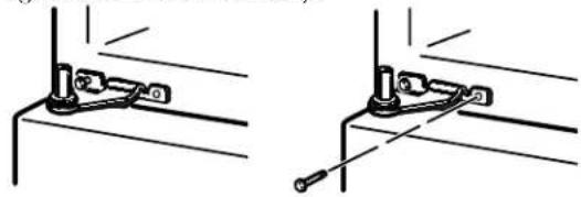 HOTPOINT HTS16BCRRWW - RE-HANGING THE DOORS (CONT.) - 2