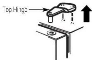 HOTPOINT HTR17BBSRWW - REMOVE THE FREEZER DOOR - 2