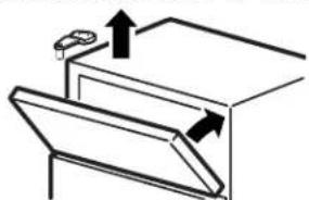 HOTPOINT HTR18ABMWW - Re-hang the freezer door - 2