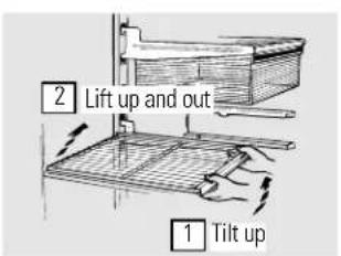 HOTPOINT HTS16BBSLCC - About the fresh food compartment shelves. - 1