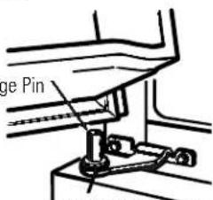 HOTPOINT HTS16BBSLCC - Re-hang the freezer door - 1