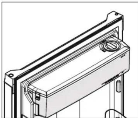Technical line drawing of a mechanical housing or enclosure component (no text or symbols).