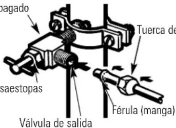 pagado taestopas Válvula de salida Tuerca de Férula (manga)