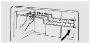 HOTPOINT HTT18EBMCC - To replace the step shelf: - 1
