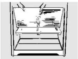 HOTPOINT HTT18EBMWW - Gavetas idénticas con cubierta de vidrio Para retirarlas: - 1