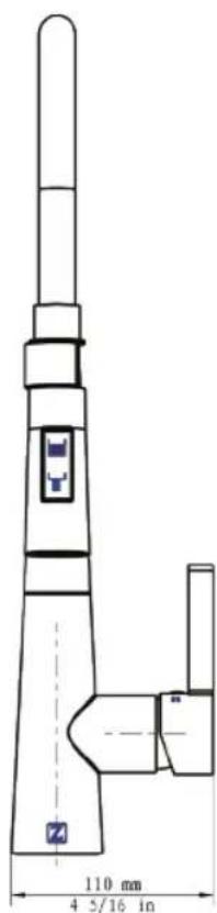 ZLine Dali DAL-KF-CH - Pull Down Kitchen Faucet Model - 3