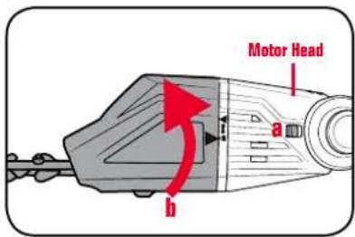 Ozito PXCPHTA-400 - Removing Trimmer Head - 1