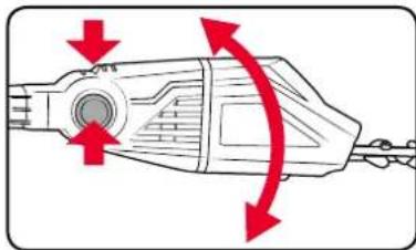 Ozito PXCPHTA-400 - Pivoting the Trimmer Head - 1